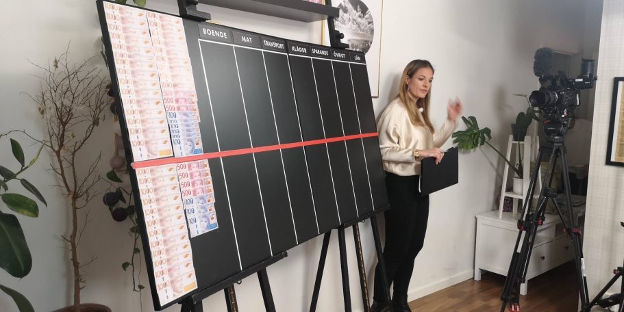 Inspelning av Lyxfällan med Magdalena Kowalczyk Inspelning av Lyxfällan med Magdalena Kowalczyk